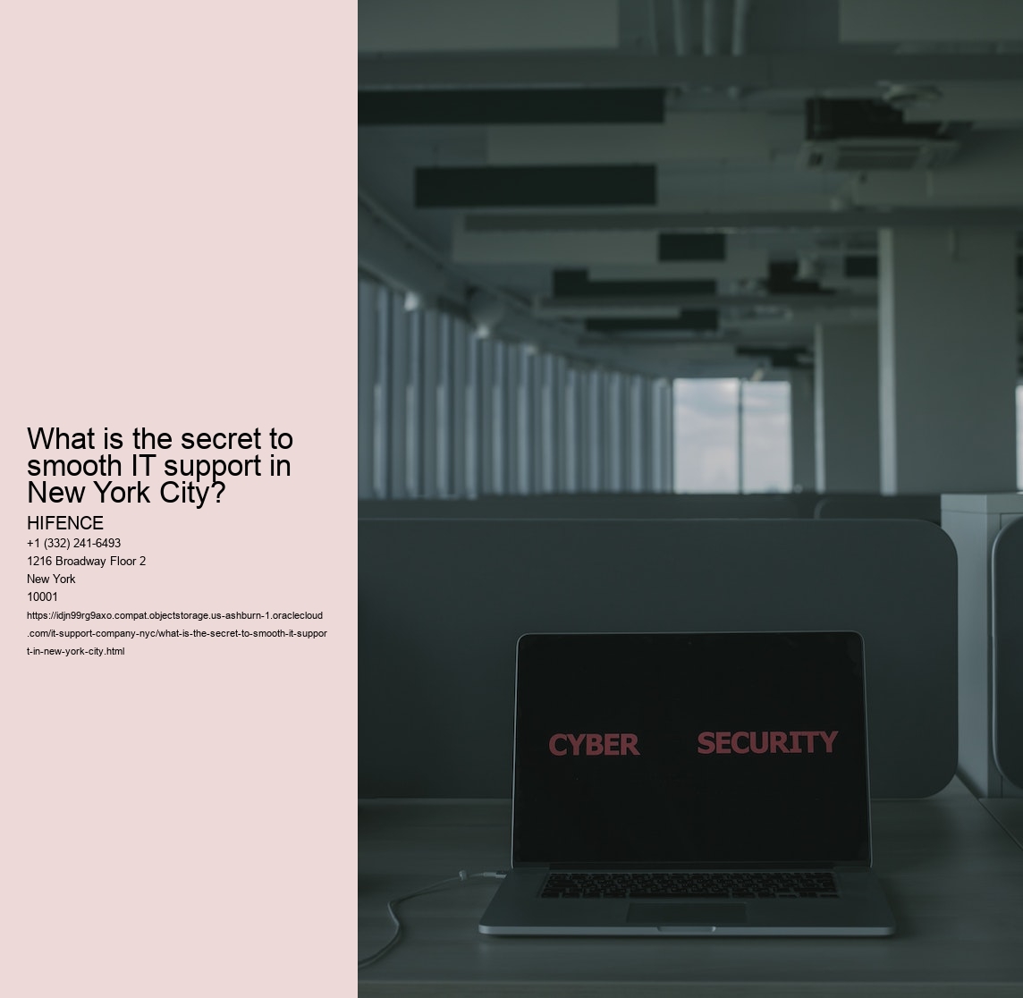 What is the secret to smooth IT support in New York City?