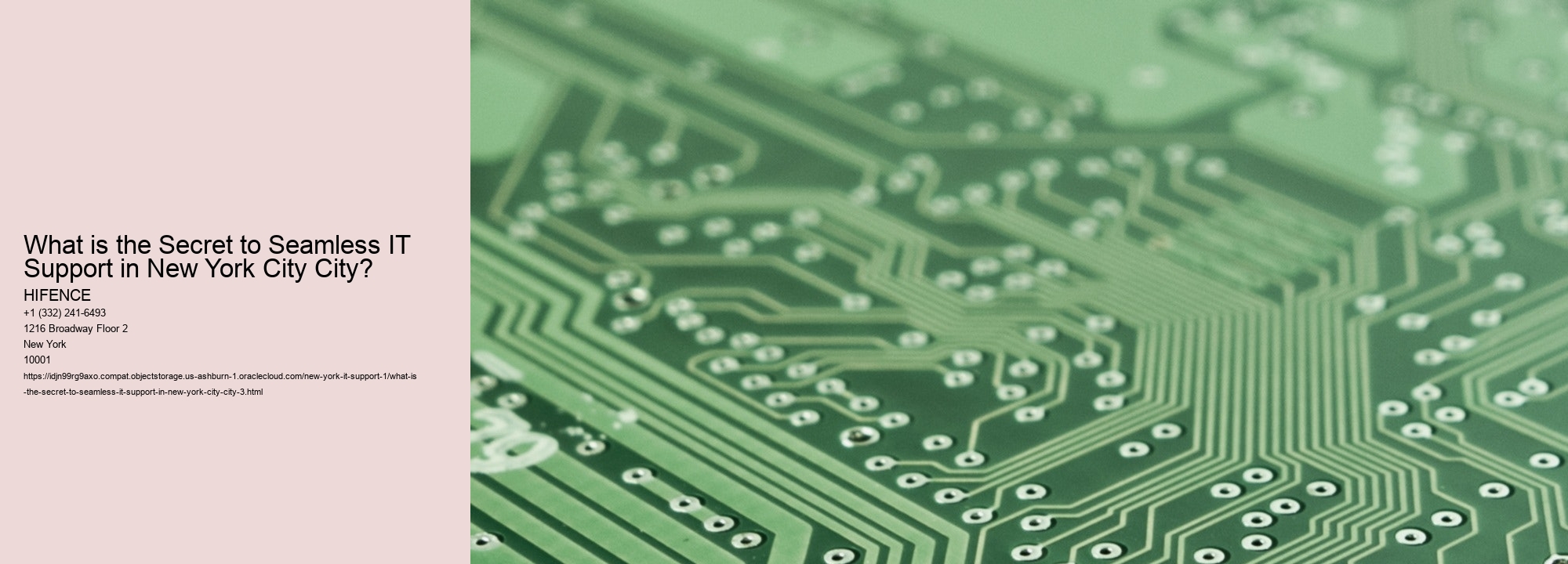 What is the Secret to Seamless IT Support in New York City City?
