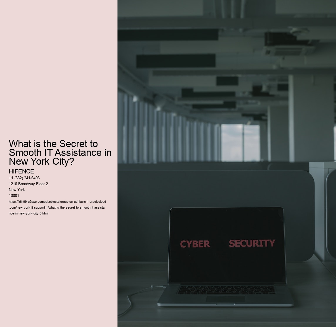 What is the Secret to Smooth IT Assistance in New York City?